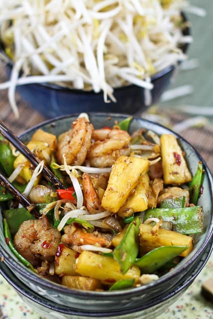 Quick and Easy Pineapple Shrimp Stirfry | by Sonia! The Healthy Foodie