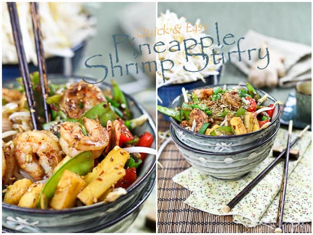 Quick and Easy Pineapple Shrimp Stirfry | by Sonia! The Healthy Foodie