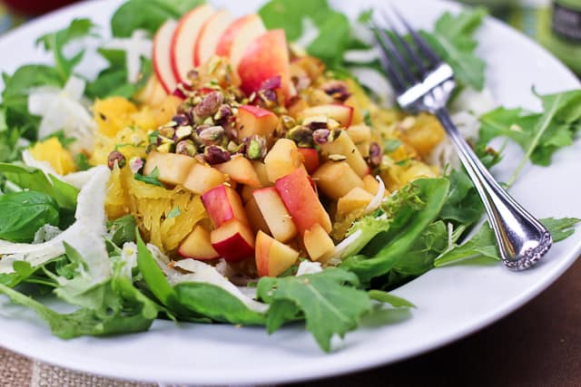 Spaghetti Squash Fennel and Warm Apple Salad | by Sonia! The Healthy Foodie