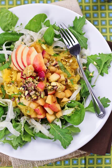 Spaghetti Squash Fennel and Warm Apple Salad | by Sonia! The Healthy Foodie