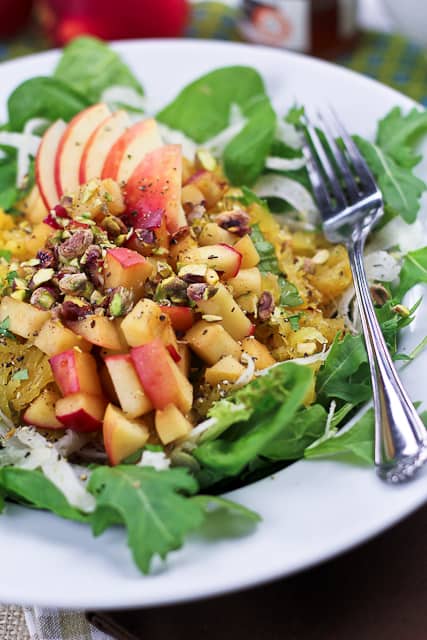 Spaghetti Squash Fennel and Warm Apple Salad | by Sonia! The Healthy Foodie