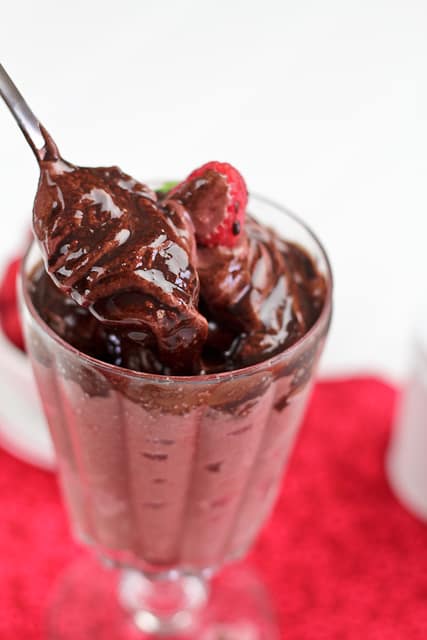 High Protein Chocolate Raspberry Soft Serve | by Sonia! The Healthy Foodie