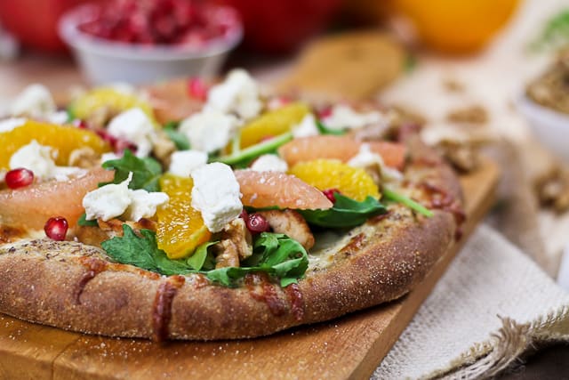 Citrus Chicken and Goat Cheese Pizza | by Sonia! The Healthy Foodie