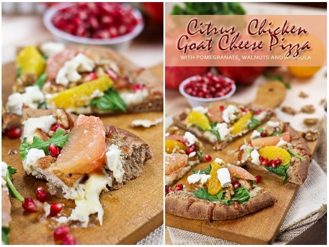 Citrus Chicken and Goat Cheese Pizza | by Sonia! The Healthy Foodie