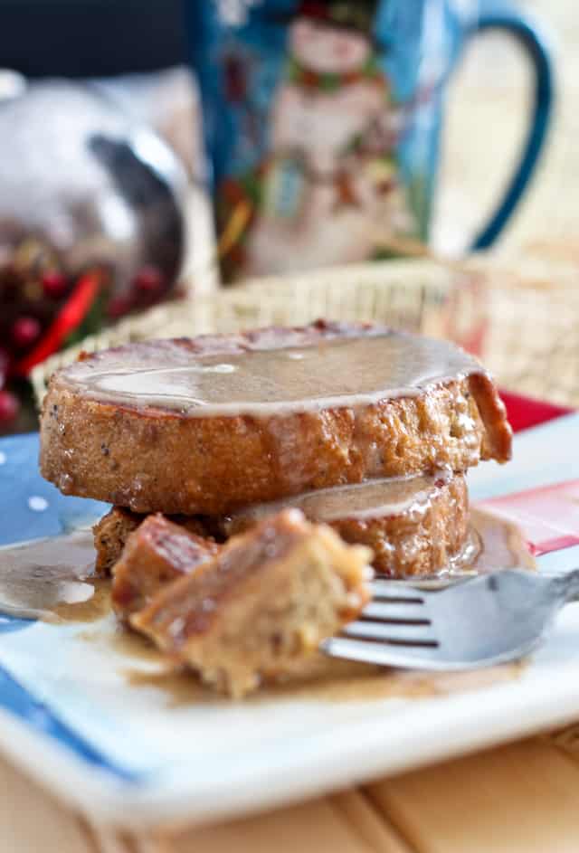 Healthy Eggnog French Toasts with and optional kick | by Sonia! The Healthy Foodie 