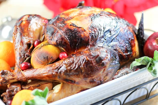 Roasted Turkey in Light Orange Apple Brine by Sonia|! The Healthy Foodie