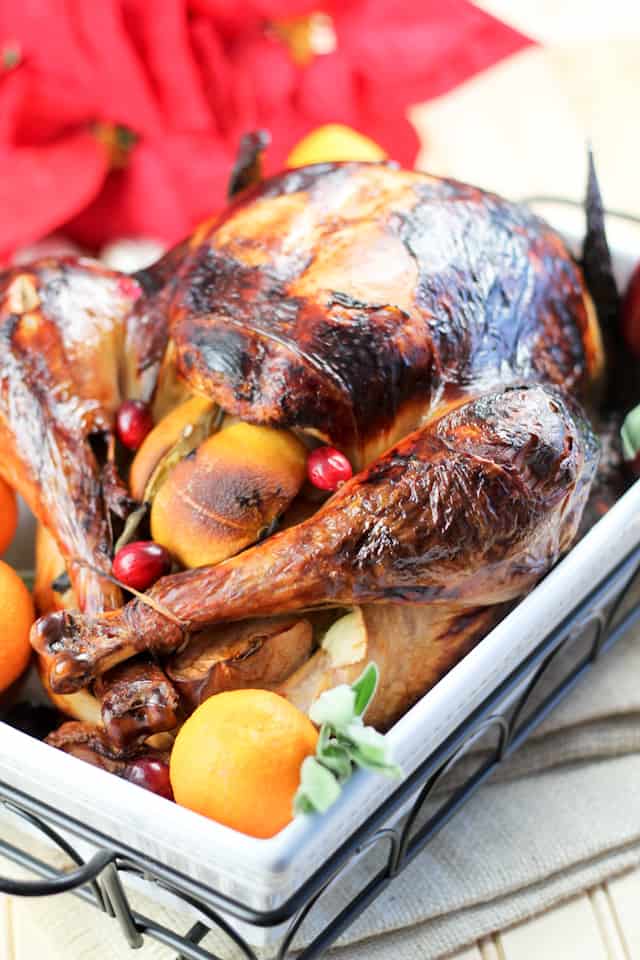 Roasted Turkey in Light Orange Apple Brine by Sonia|! The Healthy Foodie