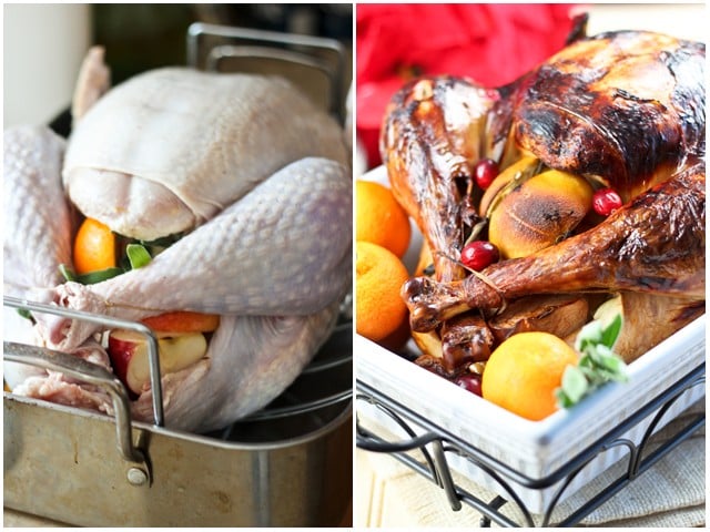 Roasted Turkey in Light Orange Apple Brine by Sonia|! The Healthy Foodie