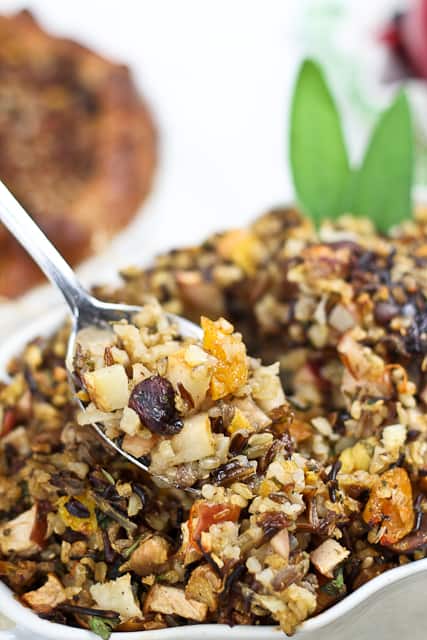 Brown and Wild Rice Turkey Stuffing | by Sonia! The Healthy Foodie