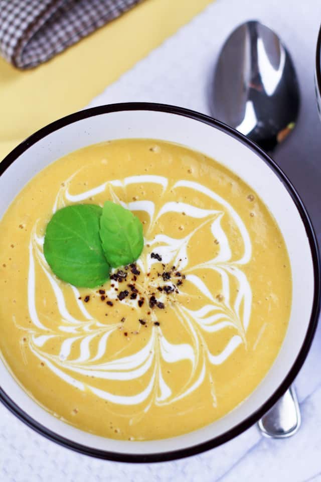 Creamy Butternut Squash and Anjou Pear Soup | by Sonia! The Healthy Foodie