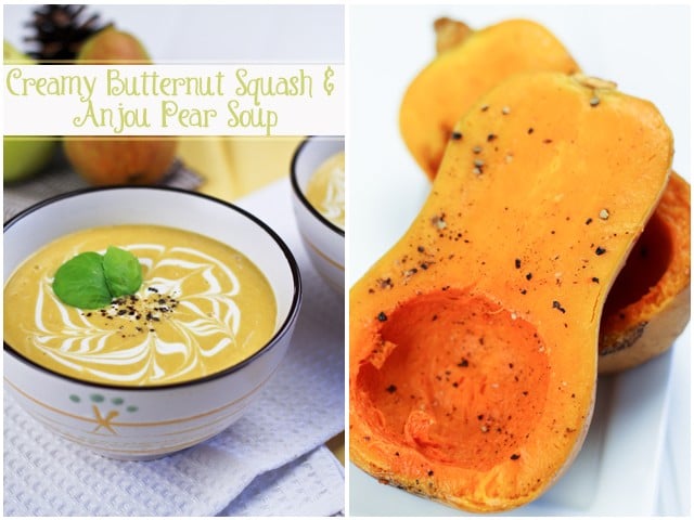 Creamy Butternut Squash and Anjou Pear Soup | by Sonia! The Healthy Foodie