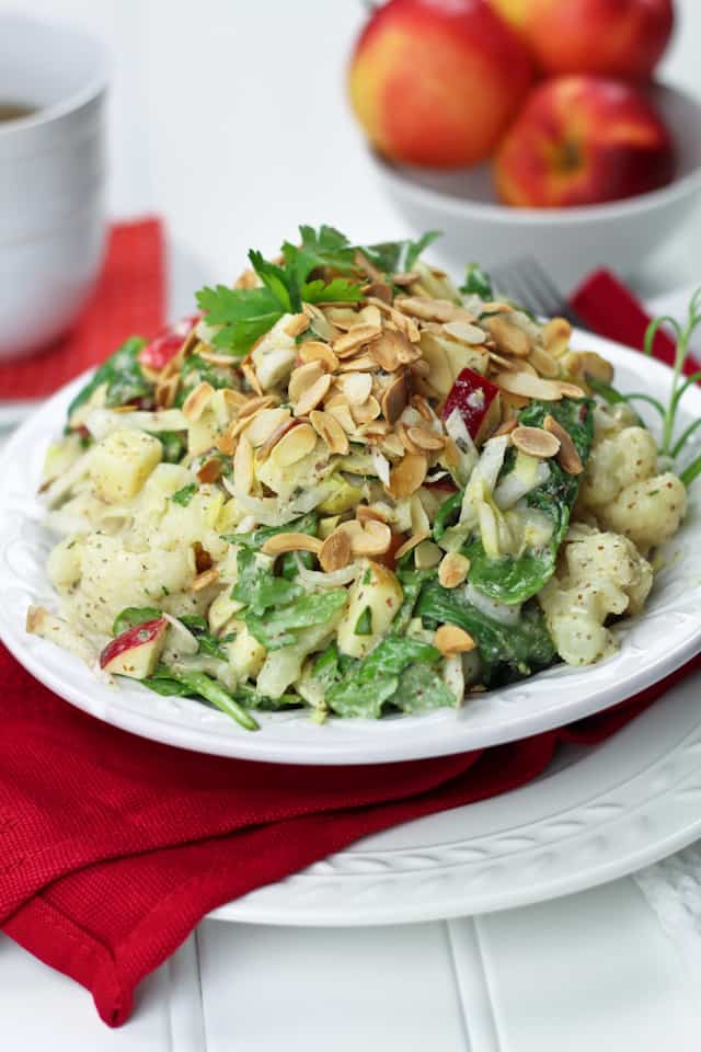 Cauliflower Endive and Apple Protein Bomb Salad | by Sonia! The Healthy Foodie