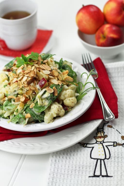 Cauliflower Endive and Apple Protein Bomb Salad | by Sonia! The Healthy Foodie