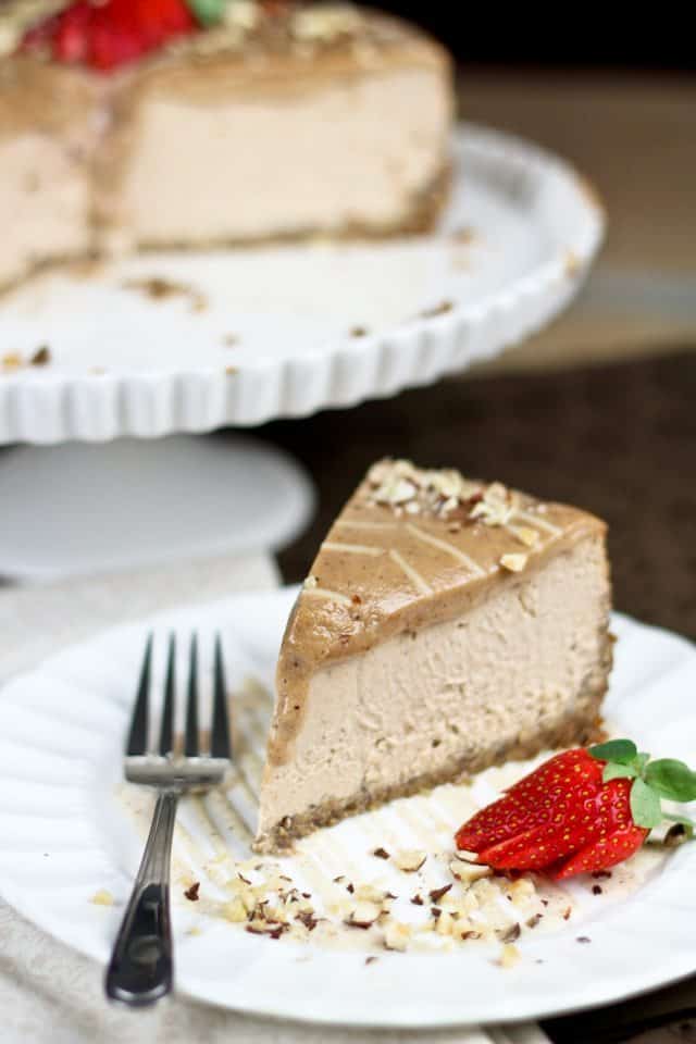 Decadently Healthy Chestnut and Hazelnut Cheesecake | by Sonia! The Healthy Foodie