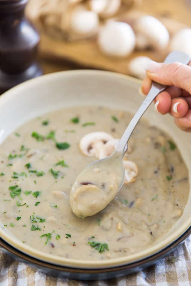 Rich, creamy, thick, comforting, soul warming, and crazy delicious! Yet, you will never believe just how nutritious this Vegan Cream of Mushroom and Wild Rice Soup actually is... 