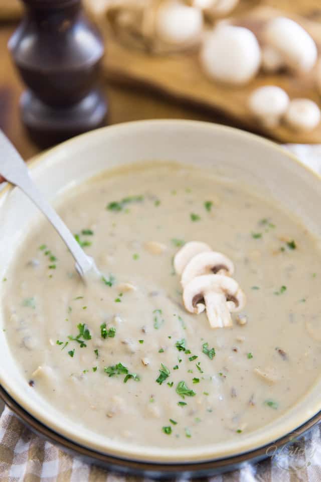Rich, creamy, thick, comforting, soul warming, and crazy delicious! Yet, you will never believe just how nutritious this Vegan Cream of Mushroom and Wild Rice Soup actually is... 