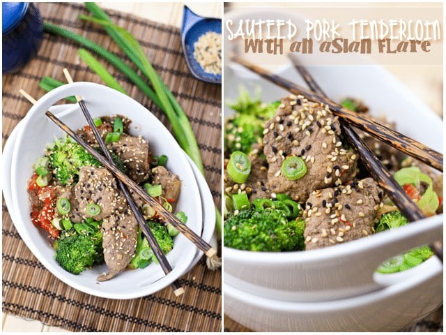 Sauteed Pork Tenderloin with an Asian Flare | by Sonia! The Healthy Foodie