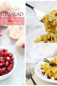 Spaghetti Squash Pomegranate & Goat Cheese Salad | by Sonia! The Healthy Foodie