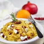 Spaghetti Squash Pomegranate & Goat Cheese Salad | by Sonia! The Healthy Foodie