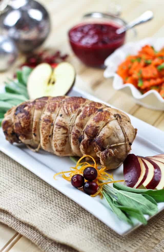 Apple, Cranberry and Goat Cheese Stuffed Turkey Breast | by Sonia! The Healthy Foodie
