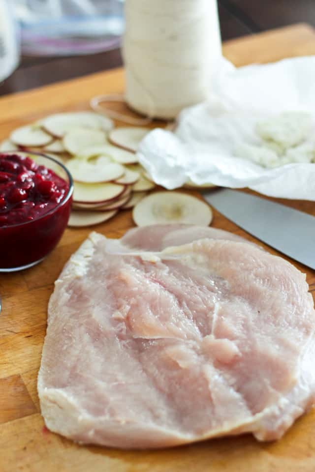 Apple, Cranberry and Goat Cheese Stuffed Turkey Breast | by Sonia! The Healthy Foodie