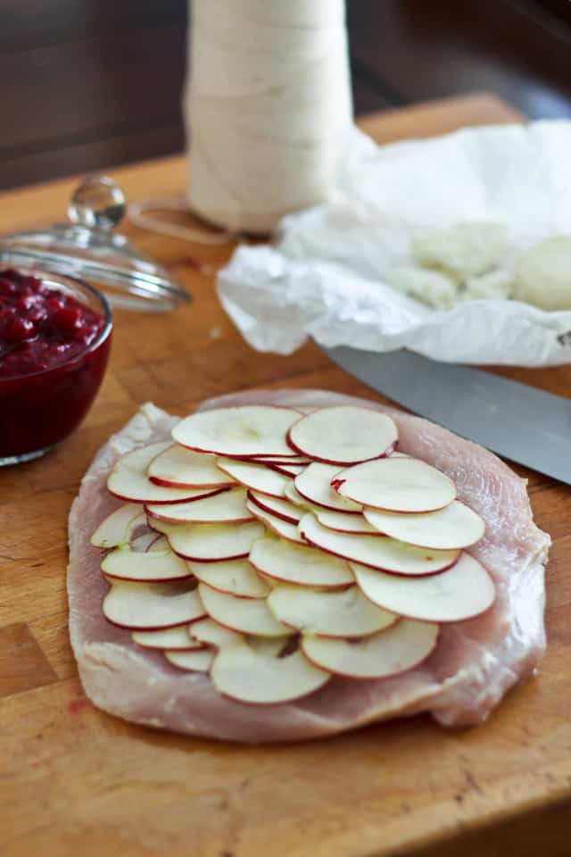 Apple, Cranberry and Goat Cheese Stuffed Turkey Breast | by Sonia! The Healthy Foodie