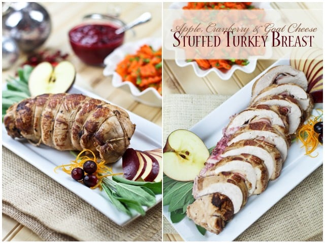 Apple, Cranberry and Goat Cheese Stuffed Turkey Breast | by Sonia! The Healthy Foodie