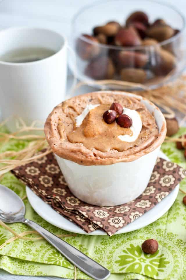 Chestnut Hazelnut Instant Breakfast Cake | by Sonia! The Healthy Foodie