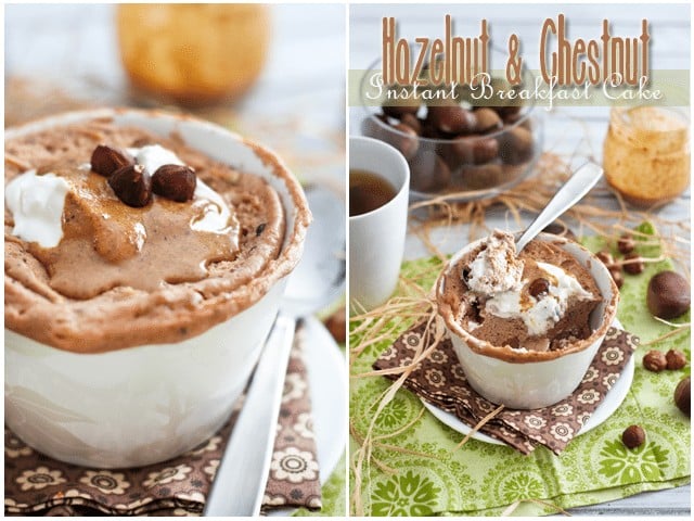 Chestnut Hazelnut Instant Breakfast Cake | by Sonia! The Healthy Foodie