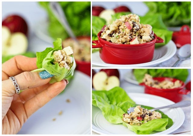  Ground Chicken Apple and Bulgur Lettuce Wraps | by Sonia! The Healthy Foodie 