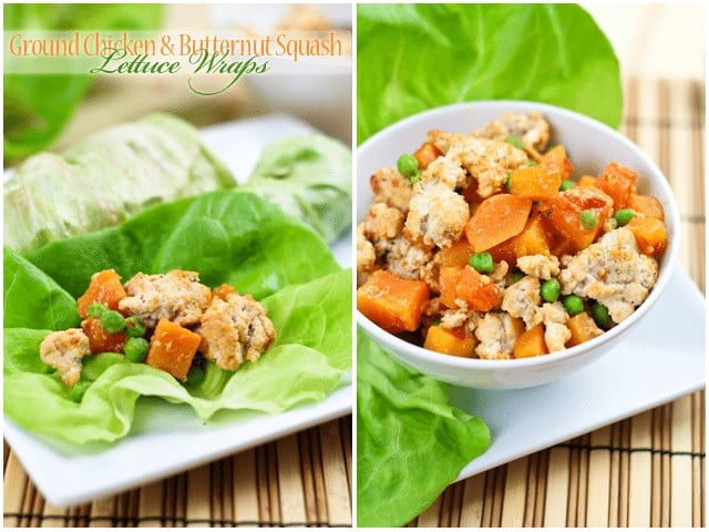 Ground Chicken Butternut Squash Lettuce Wraps | by Sonia! The Healthy Foodie