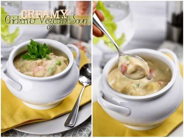 Creamy Chicken and Vegetable Soup | by Sonia! The Healthy Foodie