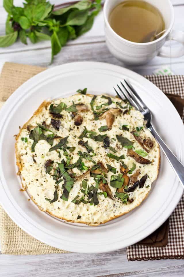 Mushroom Overload Egg White Omelet | by Sonia! The Healthy Foodie