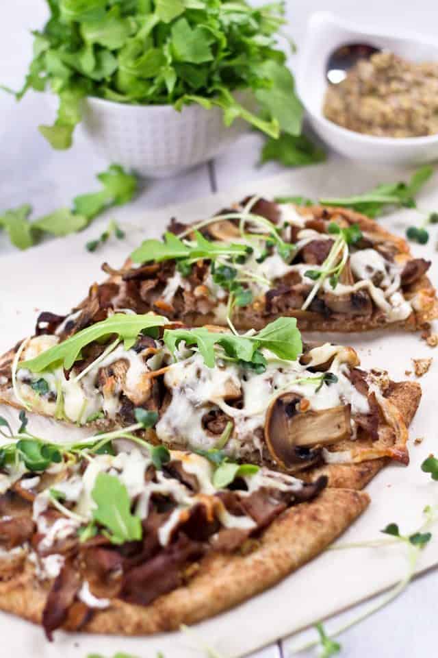 Quick and Easy Philly Cheese Steak Pizza | by Sonia! The Healthy Foodie