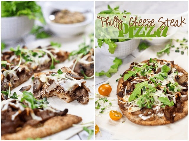 Quick and Easy Philly Cheese Steak Pizza | by Sonia! The Healthy Foodie