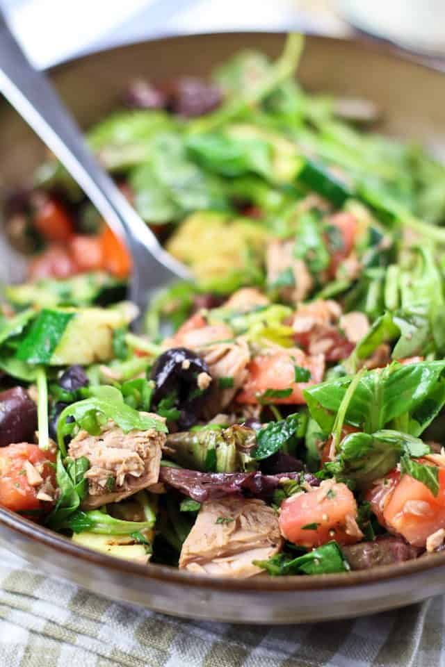 Simple Tuna Fish and Grilled Zucchini Salad | by Sonia! The Healthy Foodie