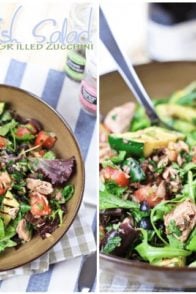 Simple Tuna Fish and Grilled Zucchini Salad | by Sonia! The Healthy Foodie