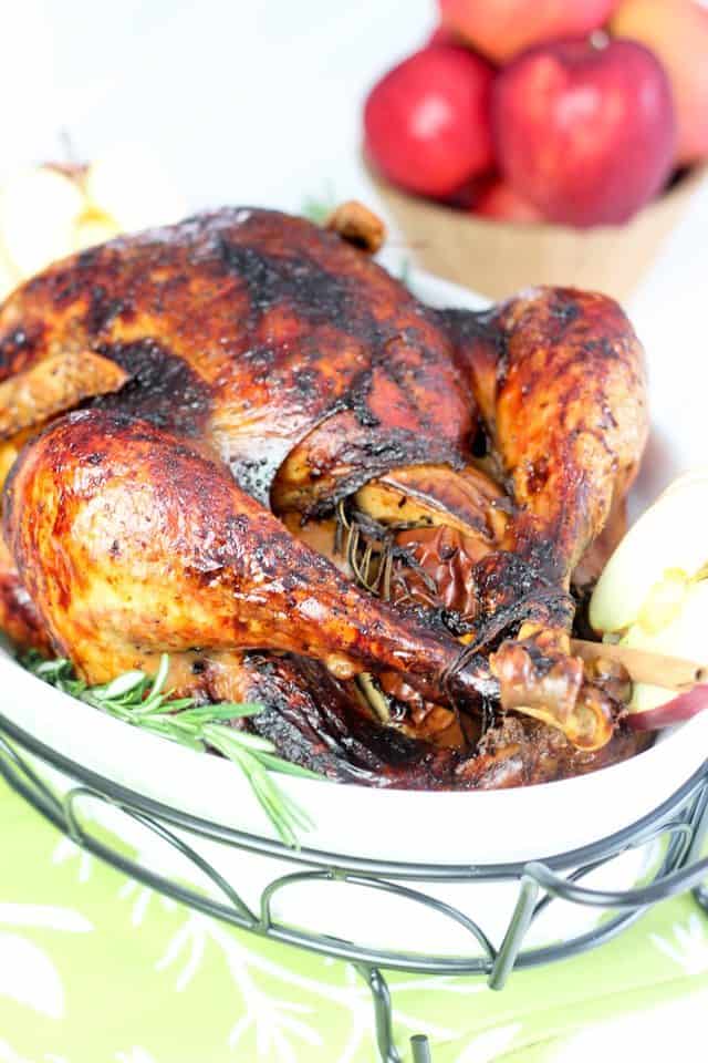 Maple Glazed Spicy Apple Roasted Turkey | by Sonia! The Healthy Foodie