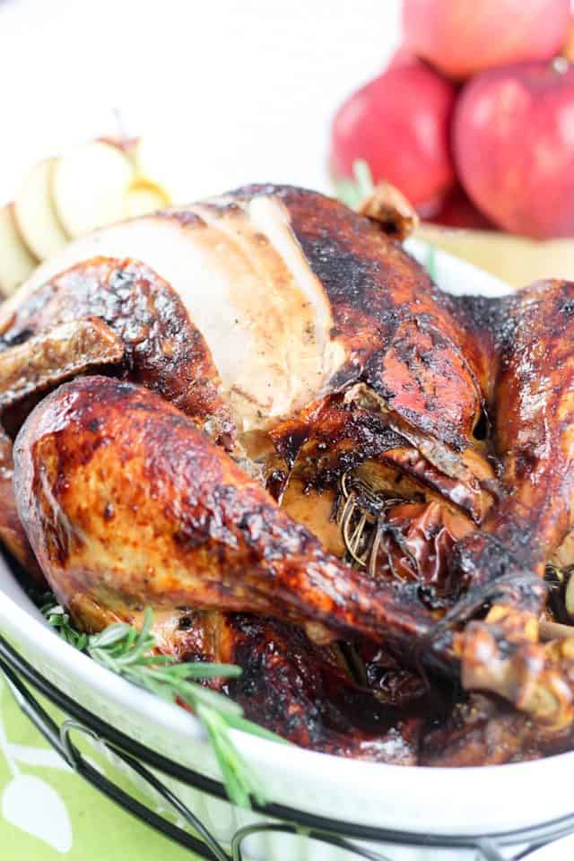 Maple Glazed Spicy Apple Roasted Turkey | by Sonia! The Healthy Foodie