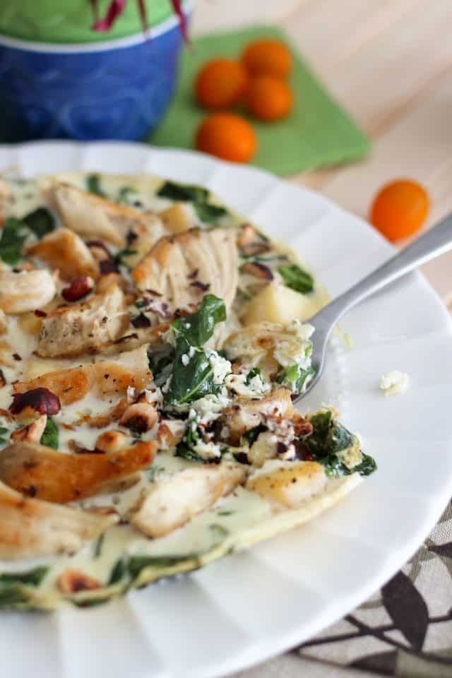 Apple Chicken Egg White Omelet | by Sonia! The Healthy Foodie