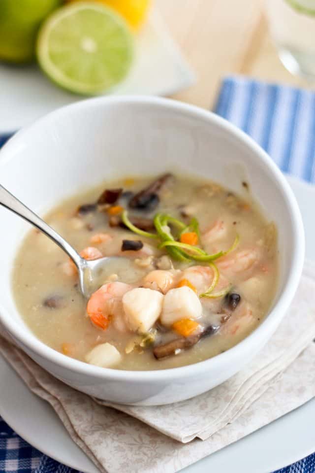 Creamy Seafood Chowder | by Sonia! The Healthy Foodie