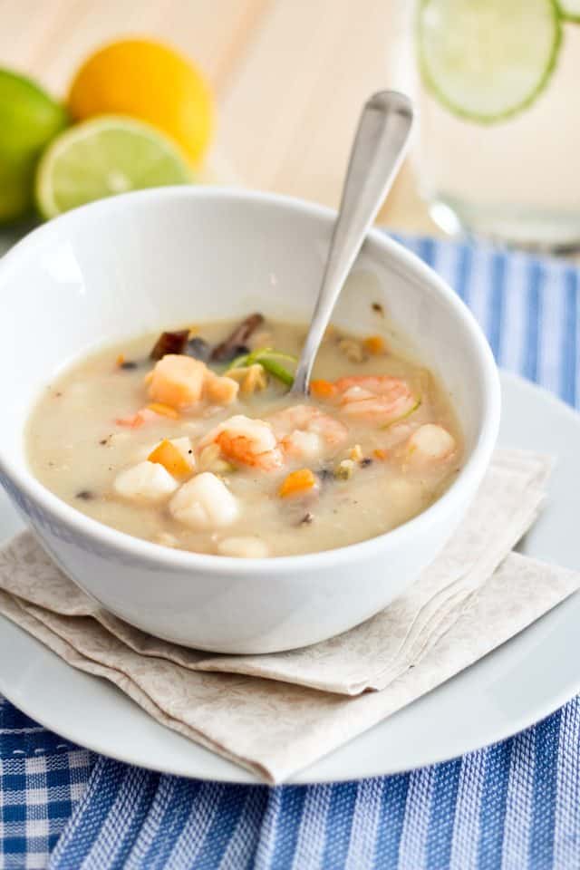 Creamy Seafood Chowder | by Sonia! The Healthy Foodie