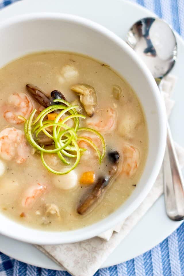 Creamy Seafood Chowder | by Sonia! The Healthy Foodie