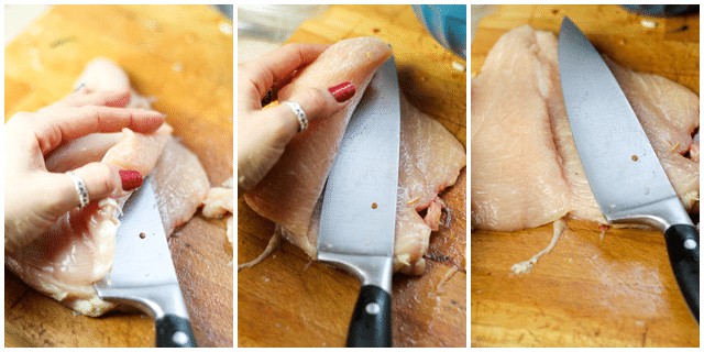Cutting Chicken Breasts Open