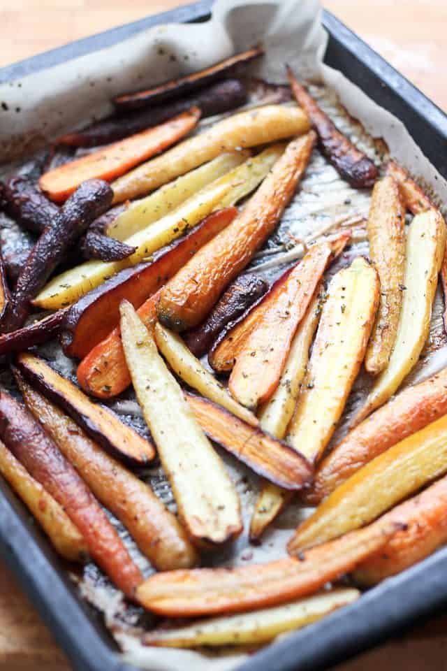 Honey Mustard & Rosemary Glazed Carrots