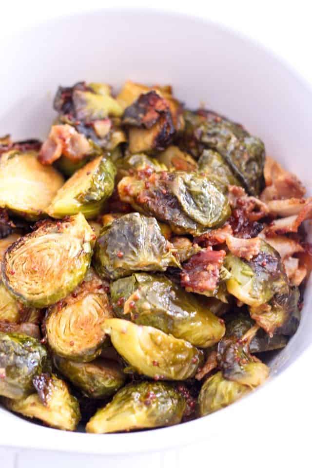 Oven Roasted Brussel Sprouts with Smokey Bacon | by Sonia! The Healthy Foodie