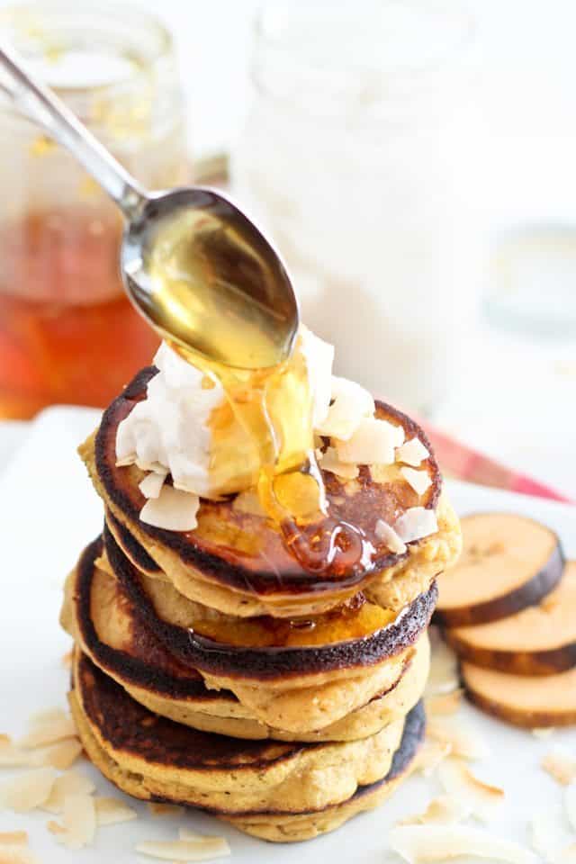 Paleo Coconut Plantain Pancakes | by Sonia! The Healthy Foodie