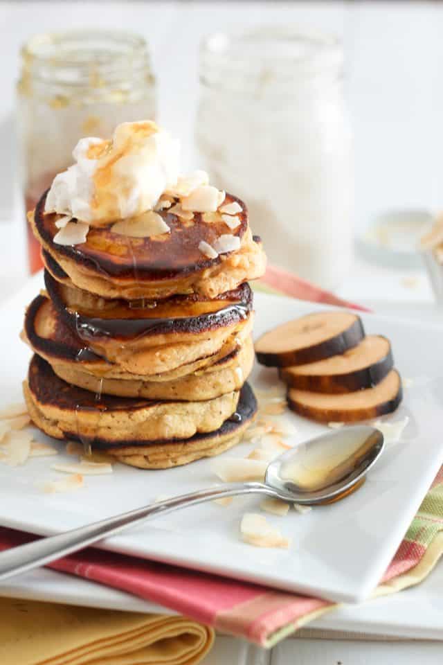 Paleo Coconut Plantain Pancakes | by Sonia! The Healthy Foodie