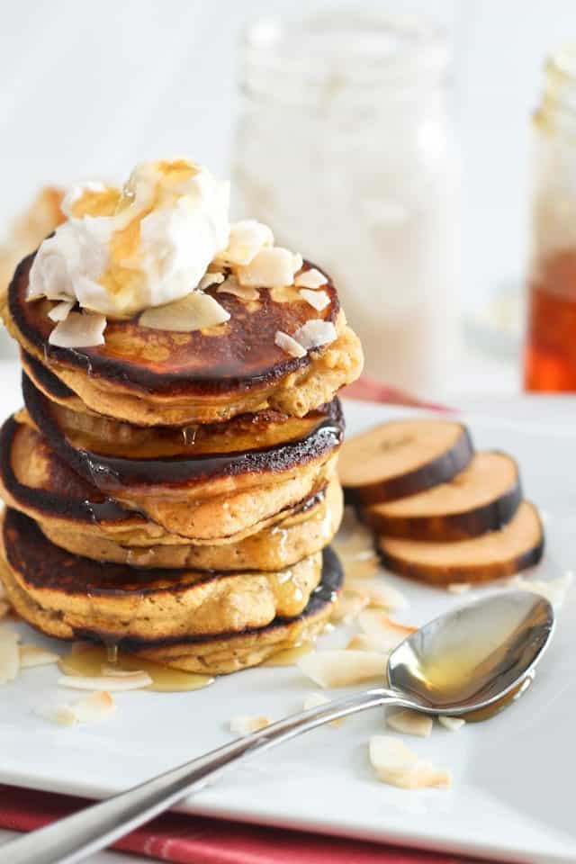 Paleo Coconut Plantain Pancakes | by Sonia! The Healthy Foodie