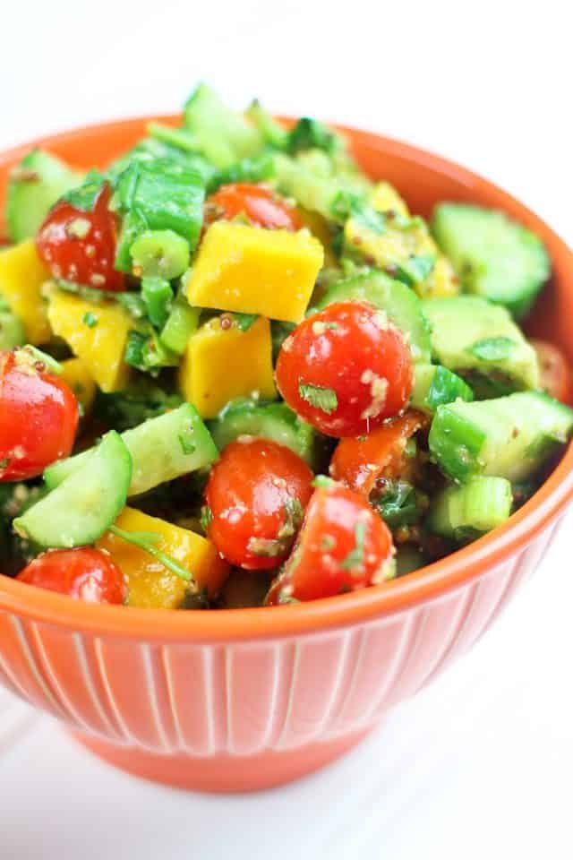 Tropical Cucumber and Mango Salad | by Sonia! The Healthy Foodie